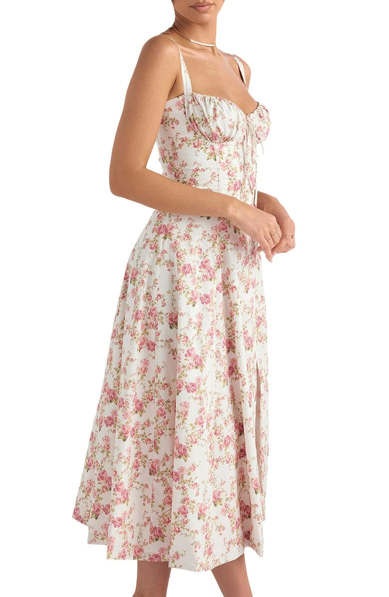 Women's Floral Print Spring Party Dress