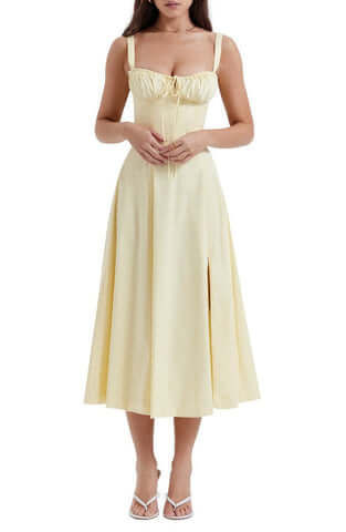 Women's Floral Print Spring Party Dress