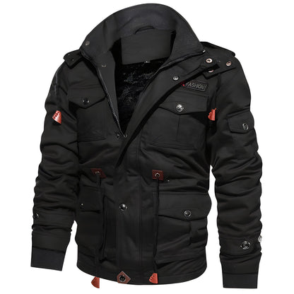 Men's Zipper Jacket Multiple Pockets