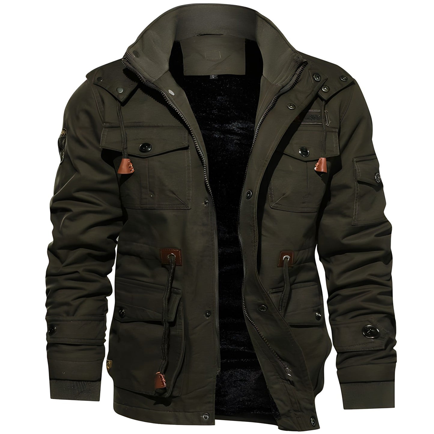 Men's Zipper Jacket Multiple Pockets