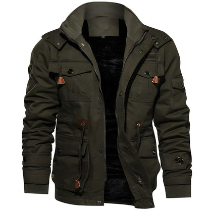 Men's Zipper Jacket Multiple Pockets