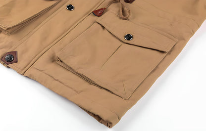 Men's Zipper Jacket Multiple Pockets