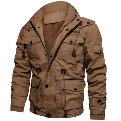Men's Zipper Jacket Multiple Pockets