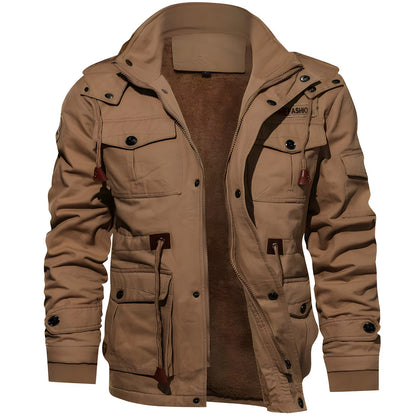 Men's Zipper Jacket Multiple Pockets