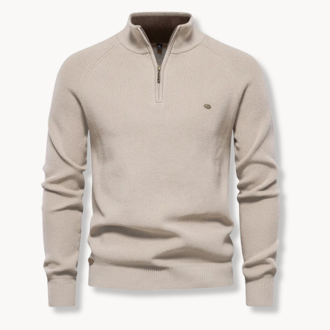 Men's Lightweight Spring Zip Sweater
