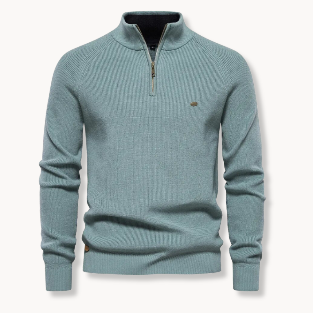 Men's Lightweight Spring Zip Sweater