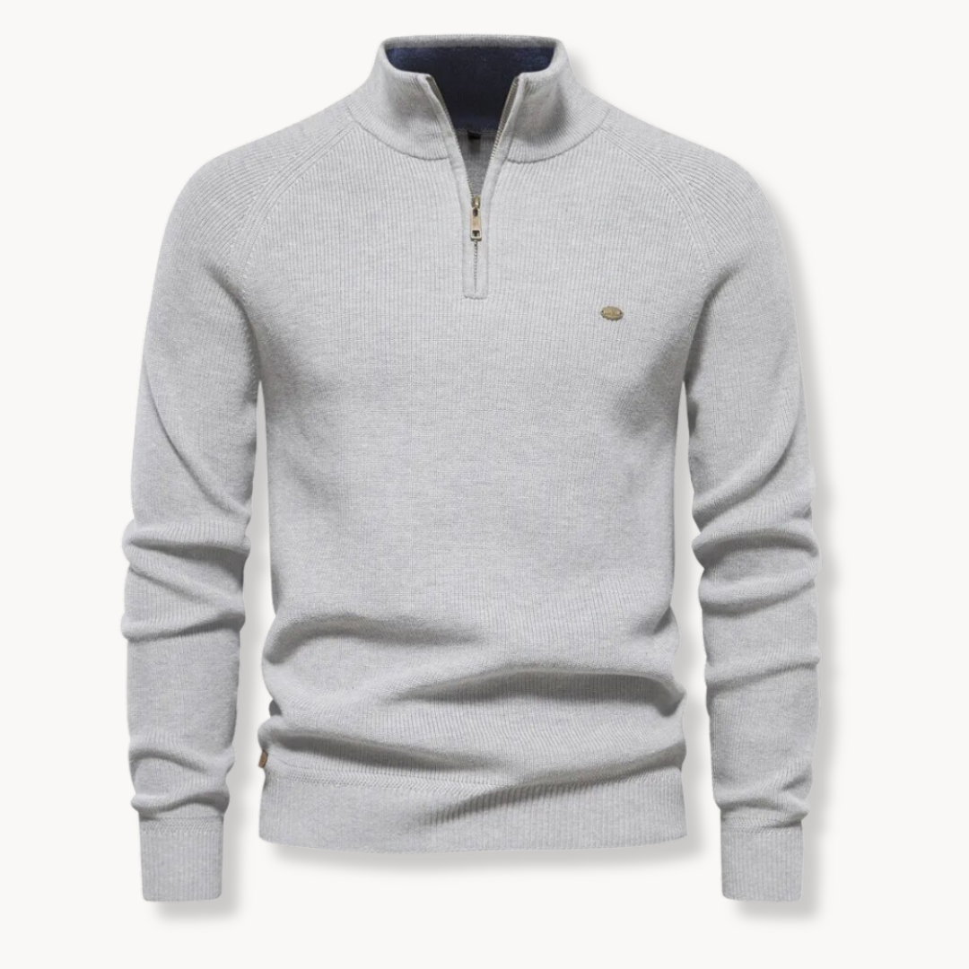 Men's Lightweight Spring Zip Sweater