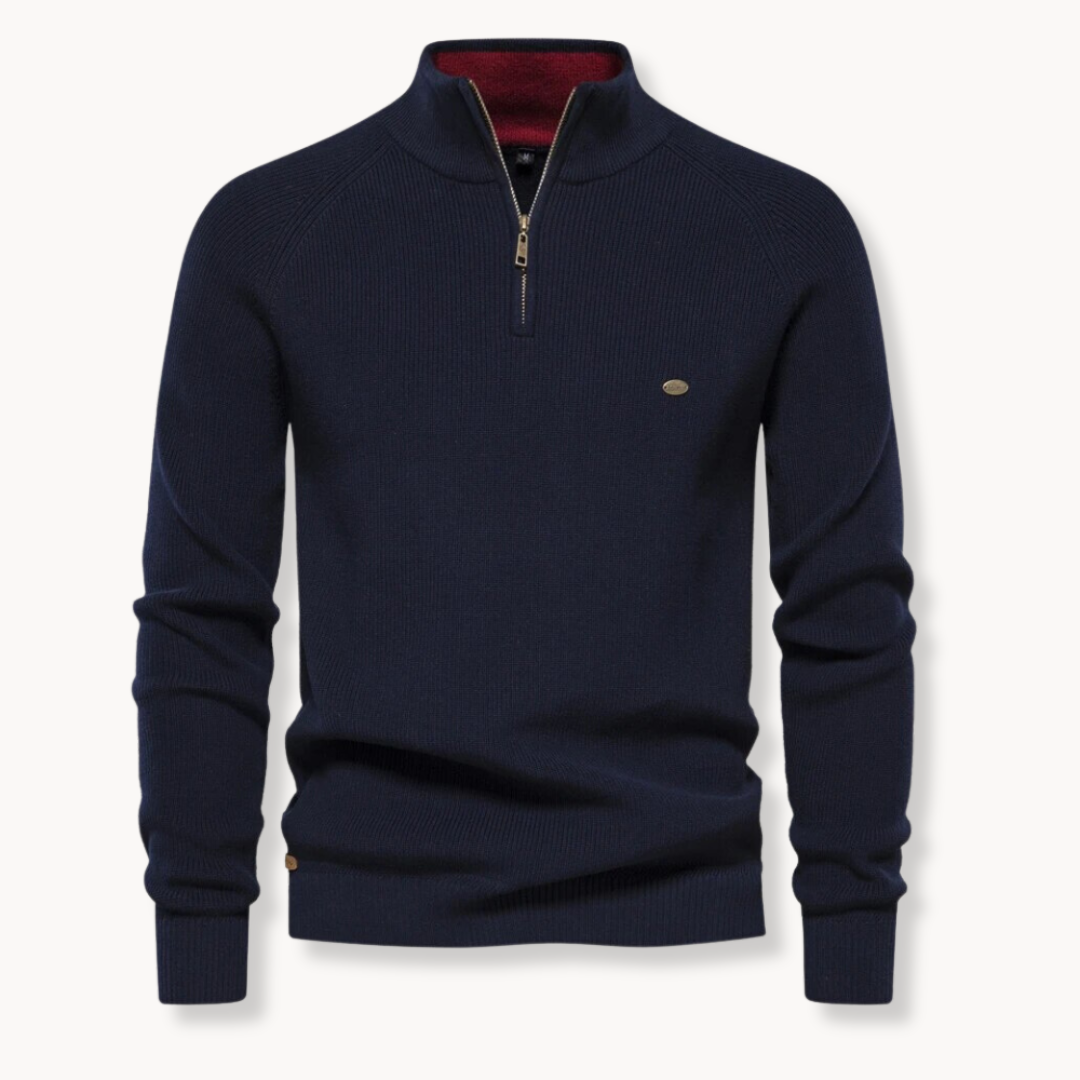 Men's Lightweight Spring Zip Sweater - VibreMode