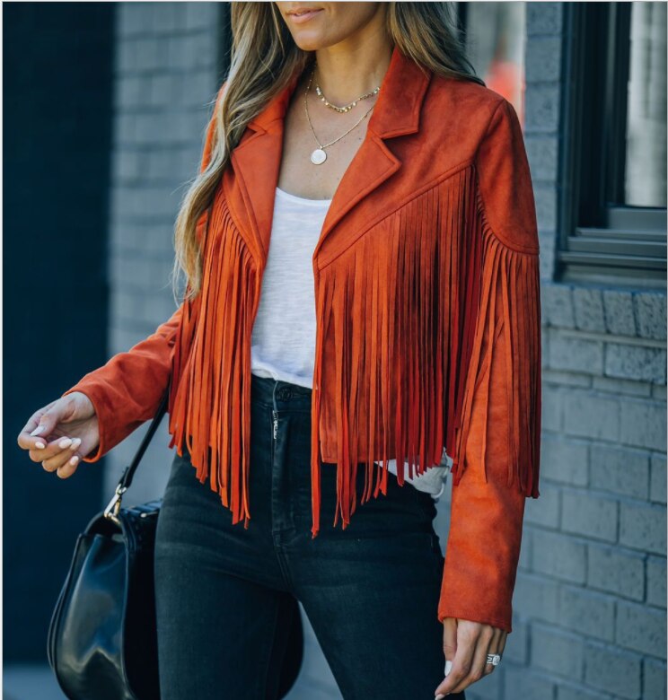 Chic Ladies Boho Fringe Jacket - VibreMode