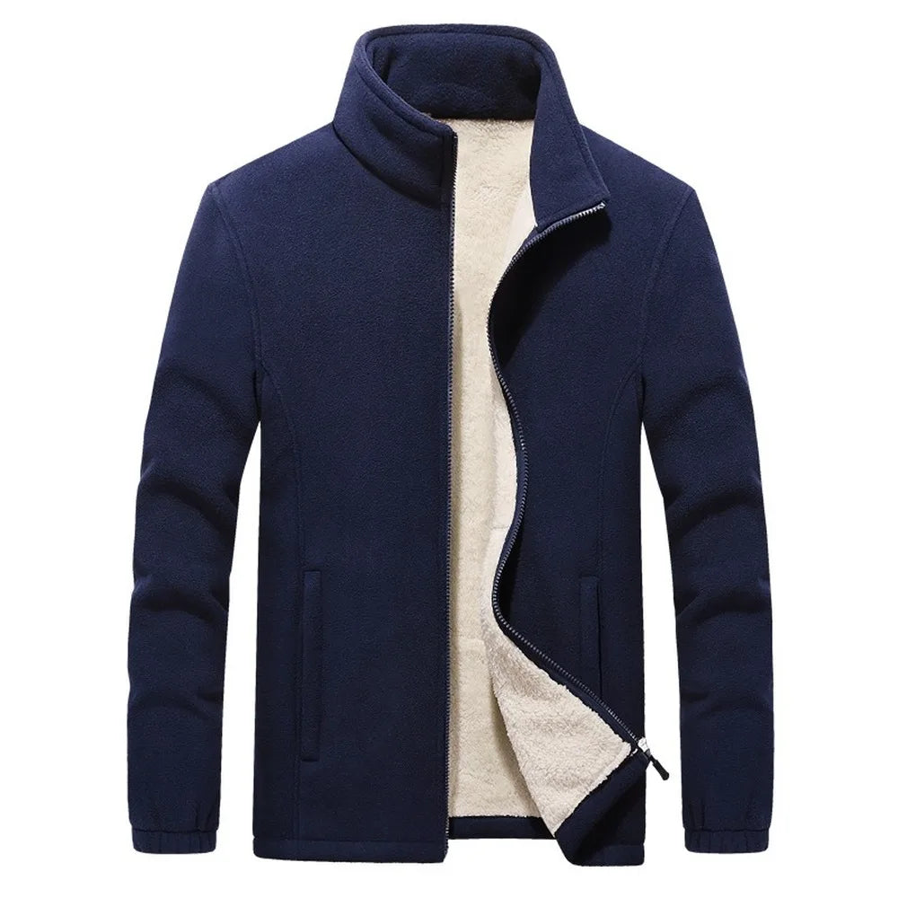 Warm Men's Fleece Hoodie Jacket