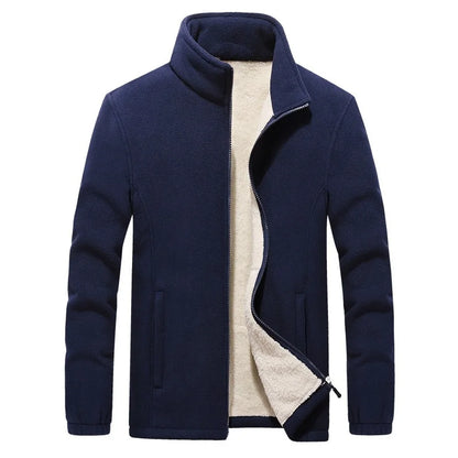 Warm Men's Fleece Hoodie Jacket