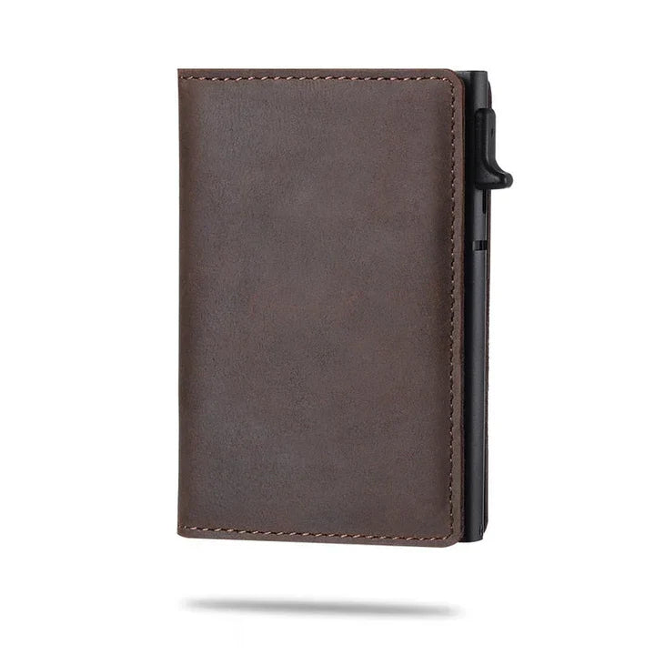 Apple Leather Wallet Tracker