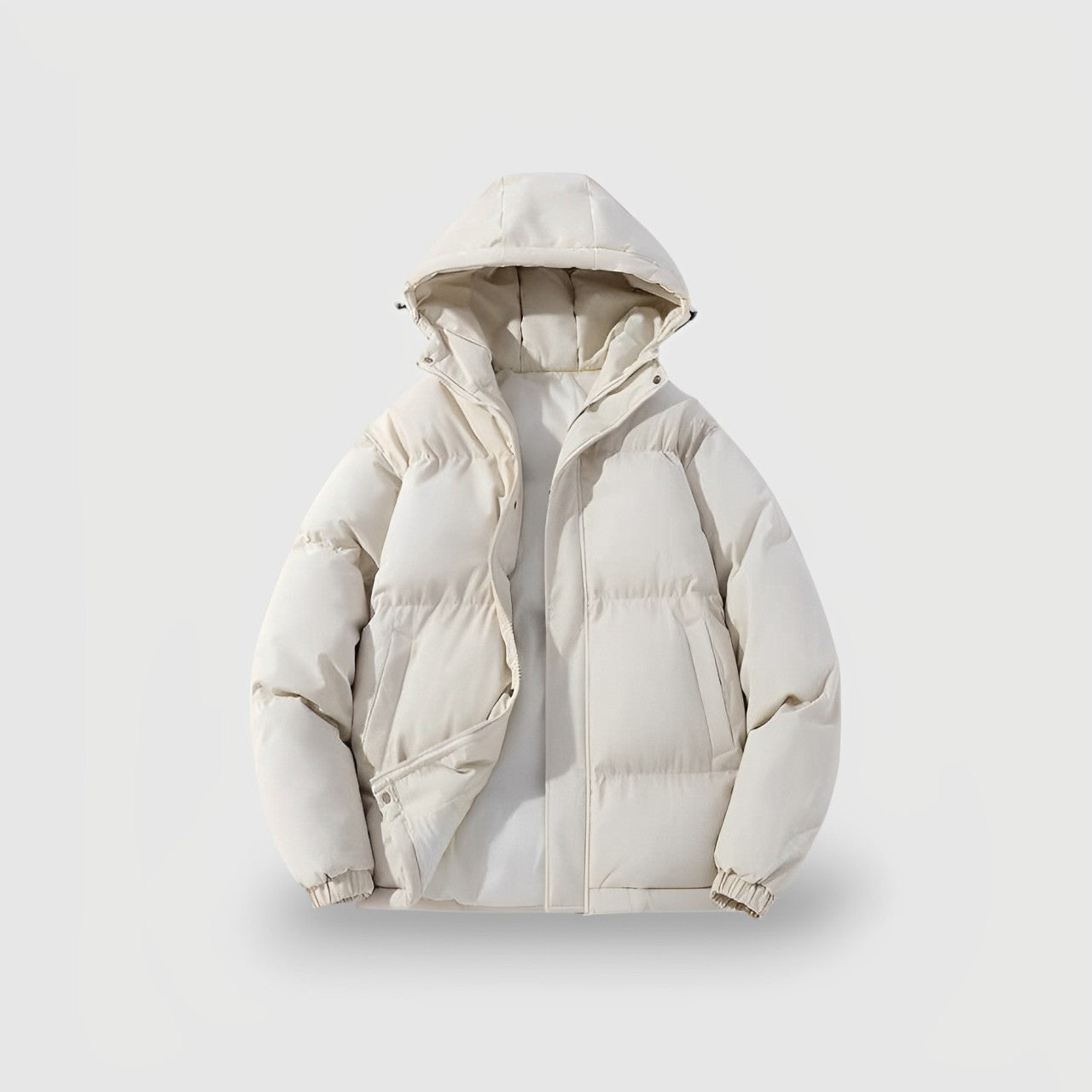 Women's Insulated Puffer Parka Jacket Quilted Waterproof Black