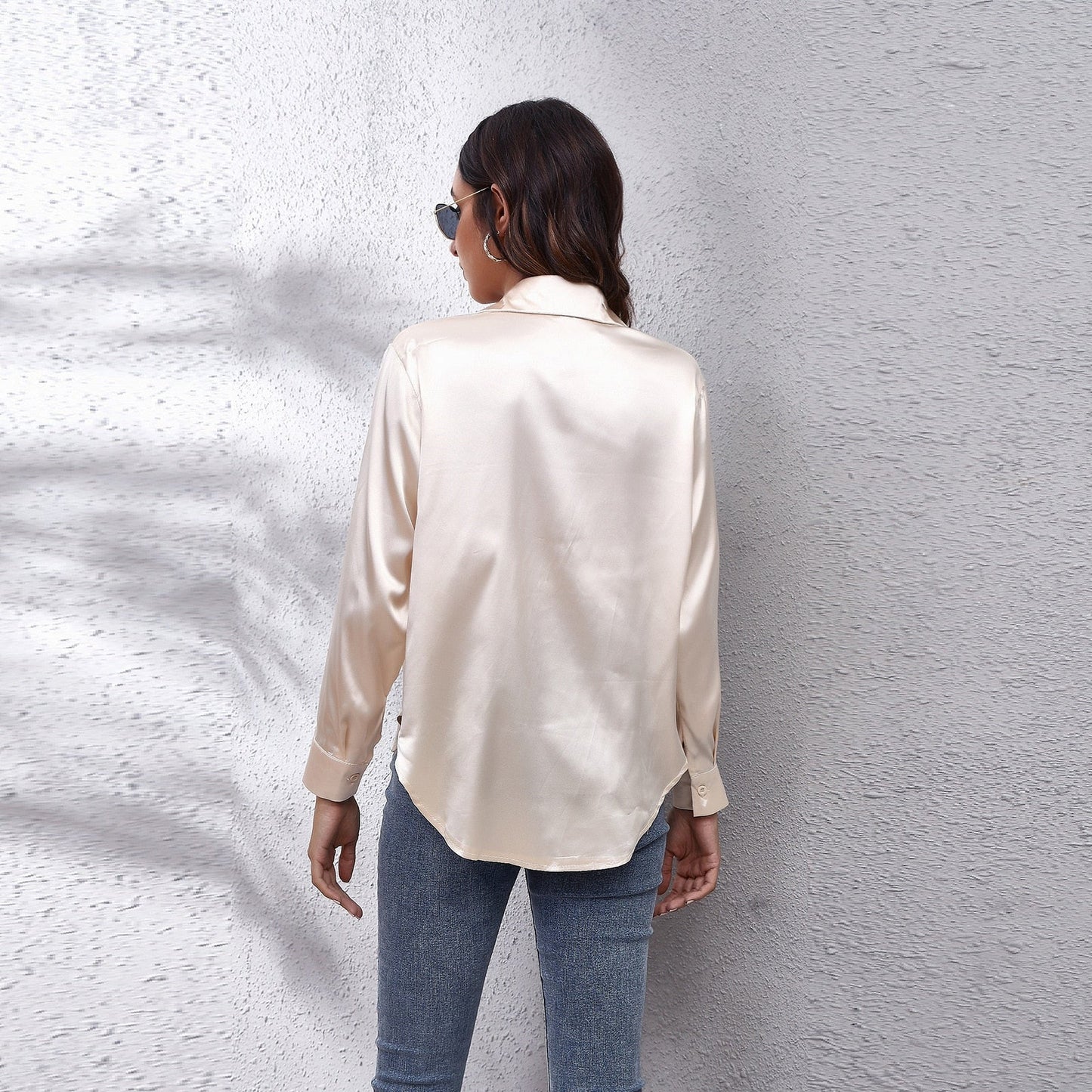 Comfortable Women's Relaxed Fit Satin Blouses