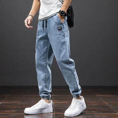 Men's Tapered Jogger Pants Patch Detail - VibreMode