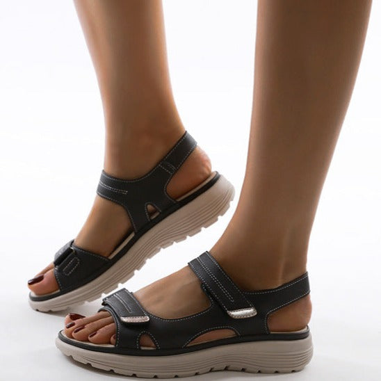 Elevated Buckle Strap Sandals