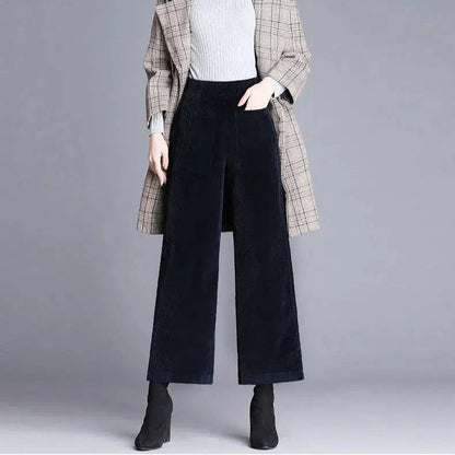 Rustic Textured Corduroy Trousers