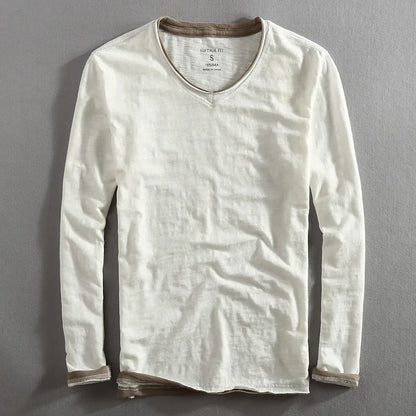 Hokuto Men's Cotton Long Sleeve Shirt