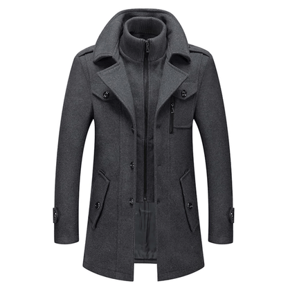 Warm Men's Quilted Parka Coat