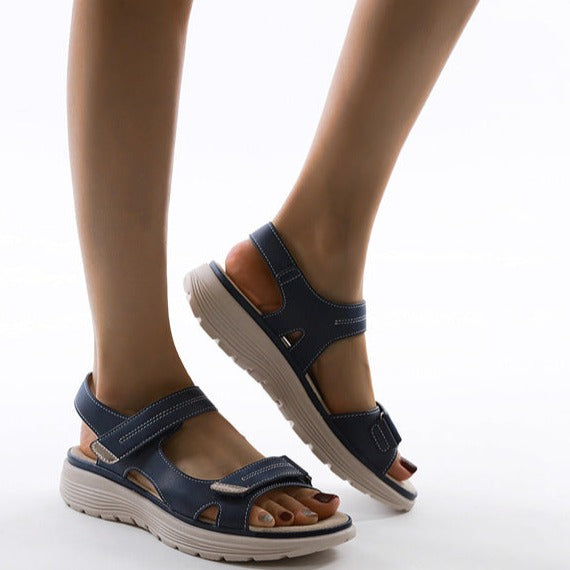Elevated Buckle Strap Sandals