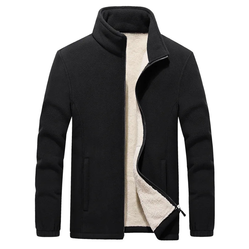 Warm Men's Fleece Hoodie Jacket