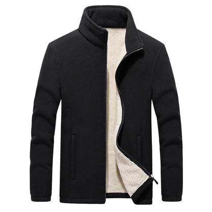 Warm Men's Fleece Hoodie Jacket