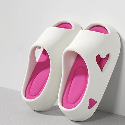 Heavenly Soft Heart Shaped Flip Flops