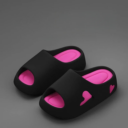 Heavenly Soft Heart Shaped Flip Flops