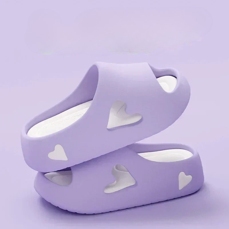 Heavenly Soft Heart Shaped Flip Flops