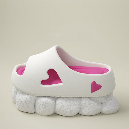 Heavenly Soft Heart Shaped Flip Flops