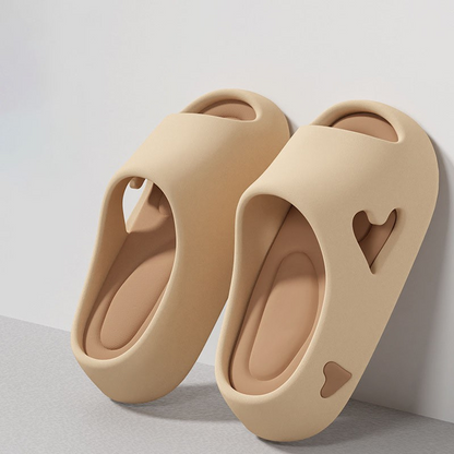 Heavenly Soft Heart Shaped Flip Flops