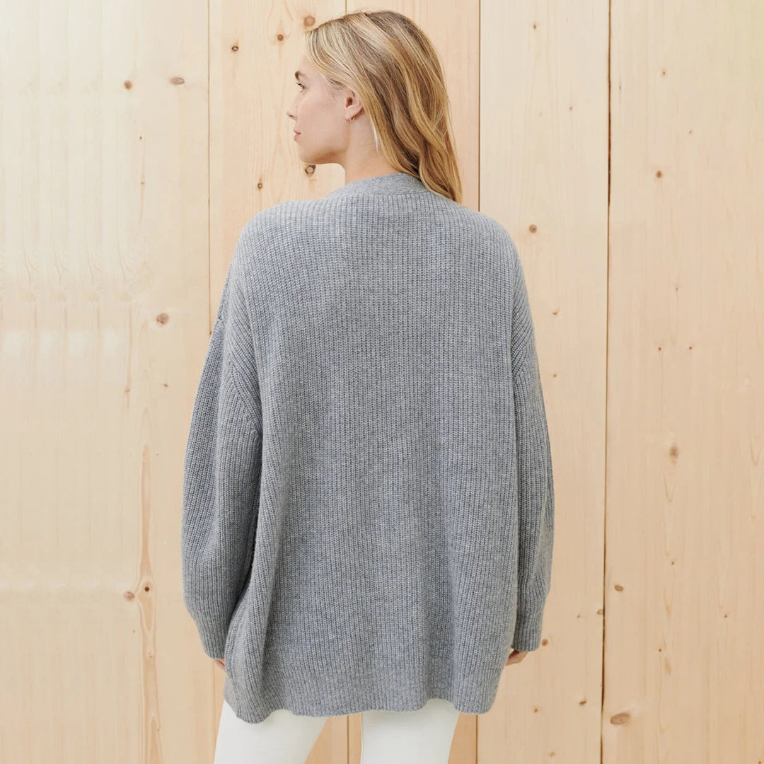 Soft Spacious Cashmere Sweater Cardigan