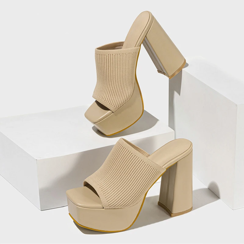Spicy Brown Women's High Heel Sandals