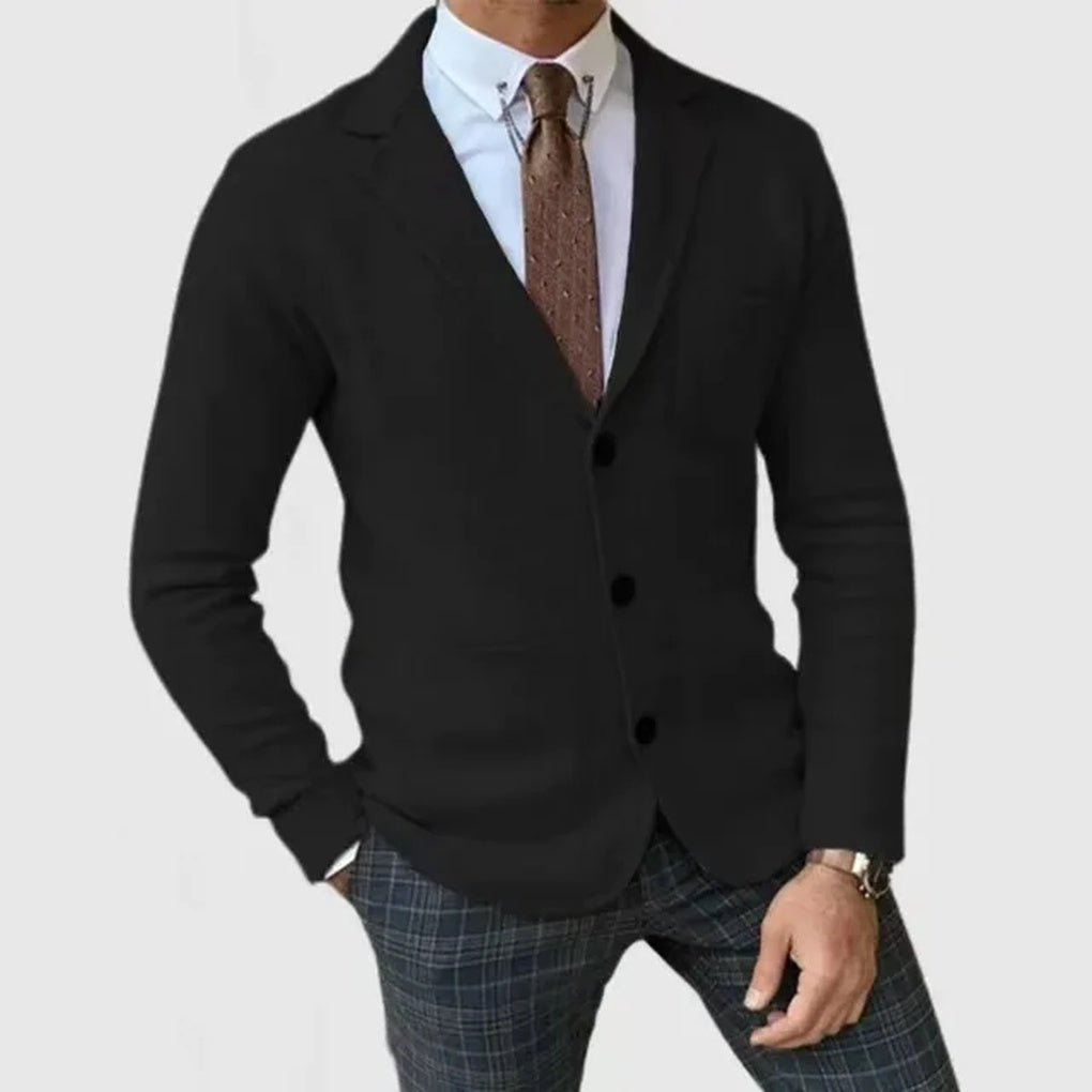 Men's Knitted Blazer Refined Style