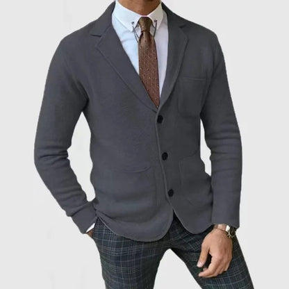 Men's Knitted Blazer Refined Style