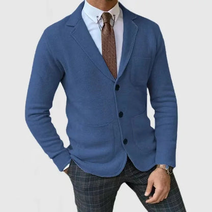 Men's Knitted Blazer Refined Style