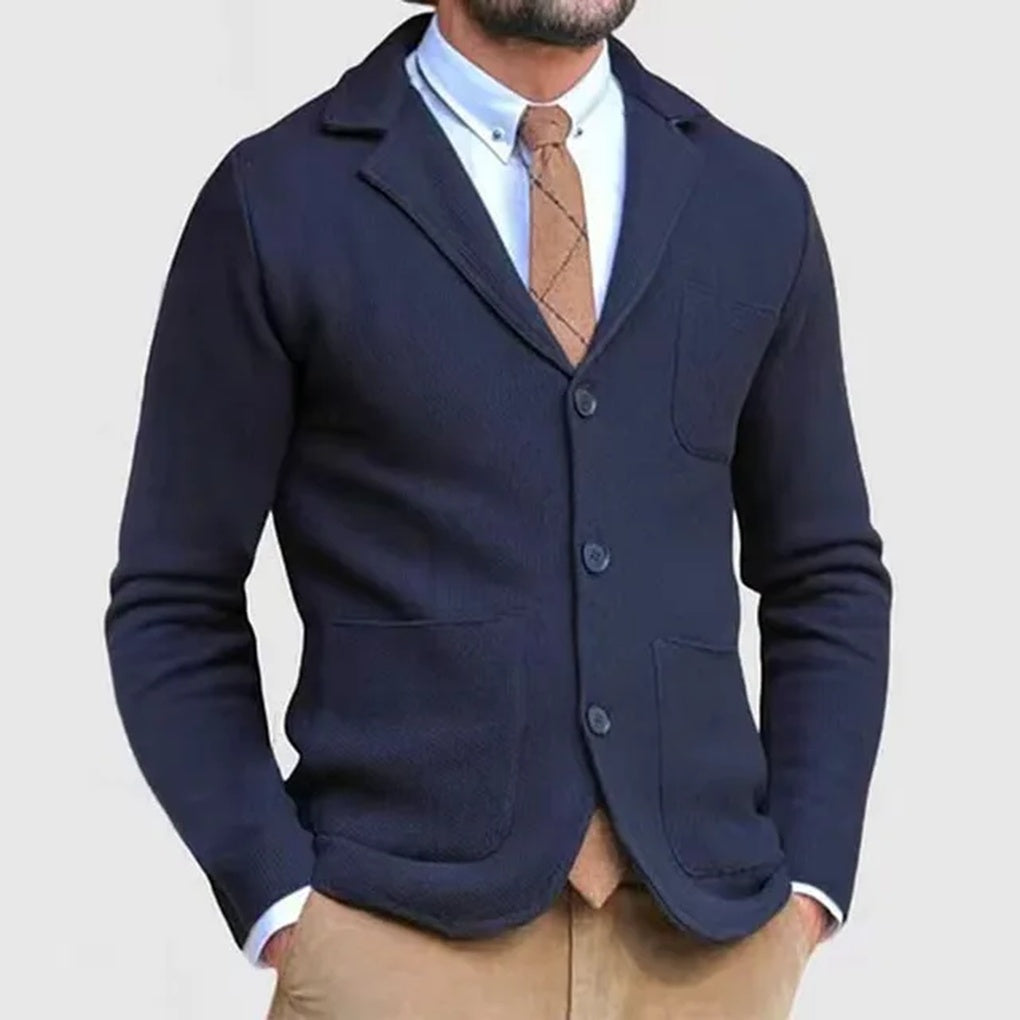 Men's Knitted Blazer Refined Style