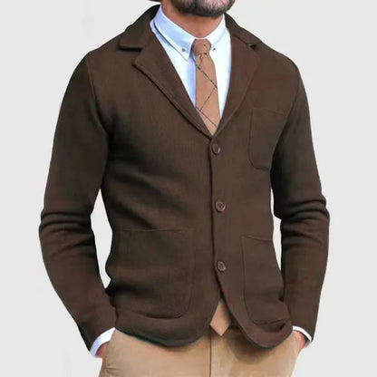 Men's Knitted Blazer Refined Style