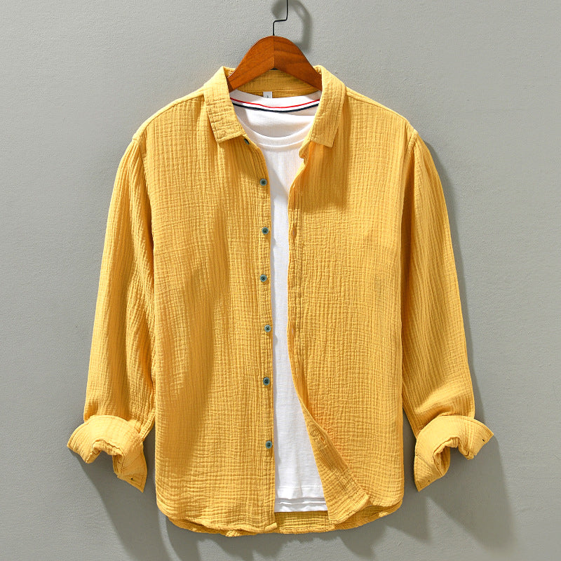 Men's Casual Shirt Soft Breathable Cotton Everyday Wear - VibreMode