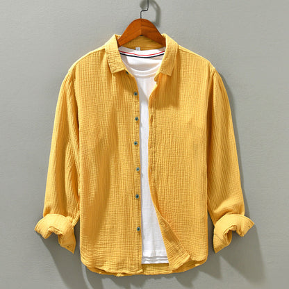 Men's Casual Shirt Soft Breathable Cotton Everyday Wear - VibreMode