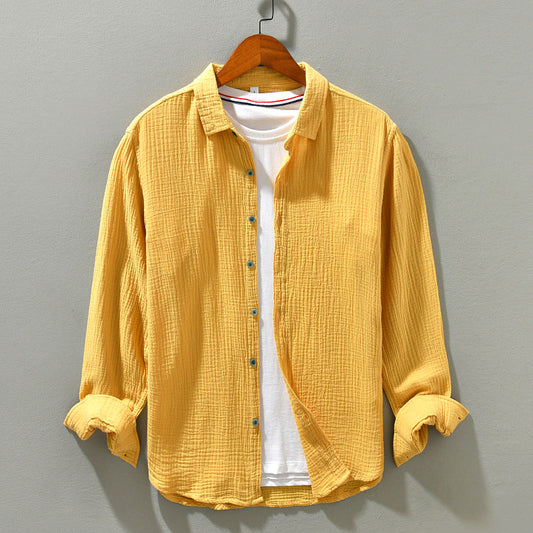 Men's Casual Shirt Soft Breathable Cotton Everyday Wear - VibreMode