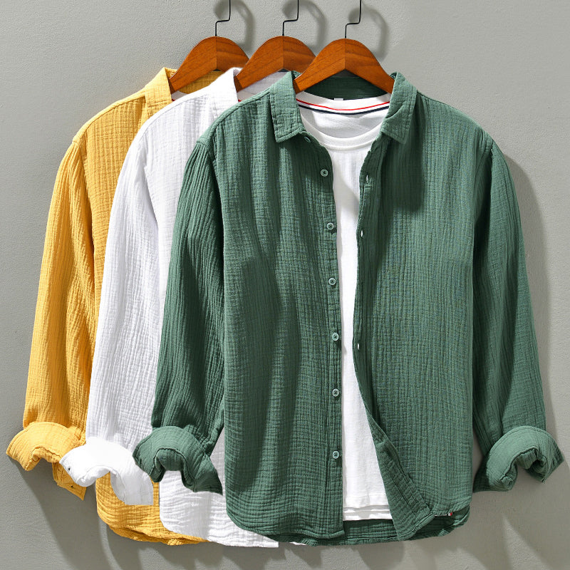Men's Casual Shirt Soft Breathable Cotton Everyday Wear