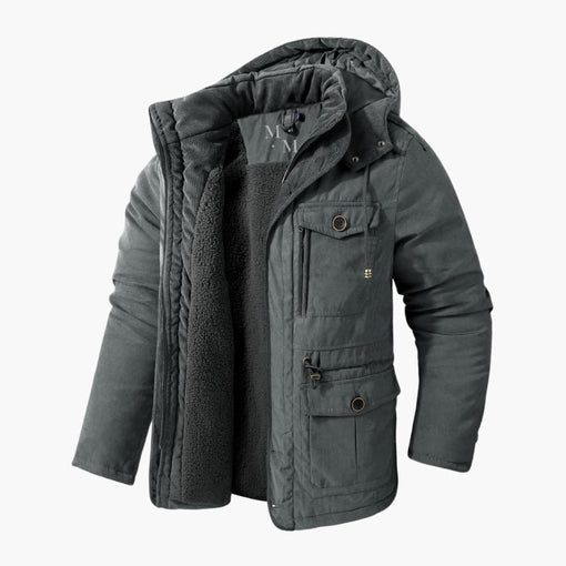 Men's Hooded Winter Jacket Outerwear - VibreMode