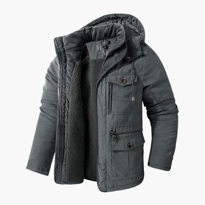 Men's Hooded Winter Jacket Outerwear - VibreMode