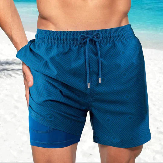 Men's Swim Shorts Lined Phone Pocket