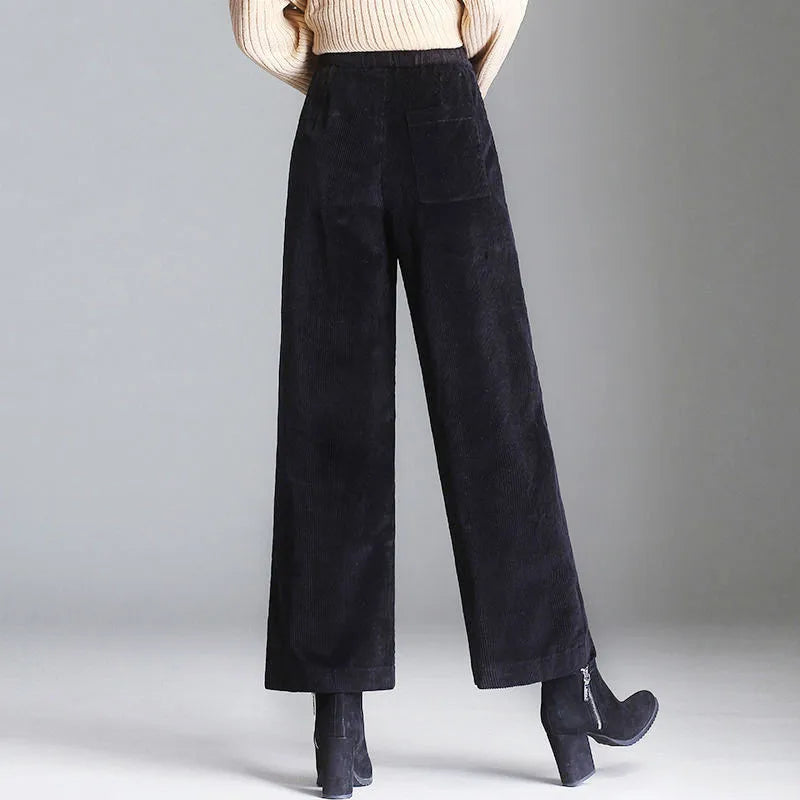 Rustic Textured Corduroy Trousers