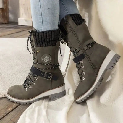 Women's Lace-Up Winter Combat Boots
