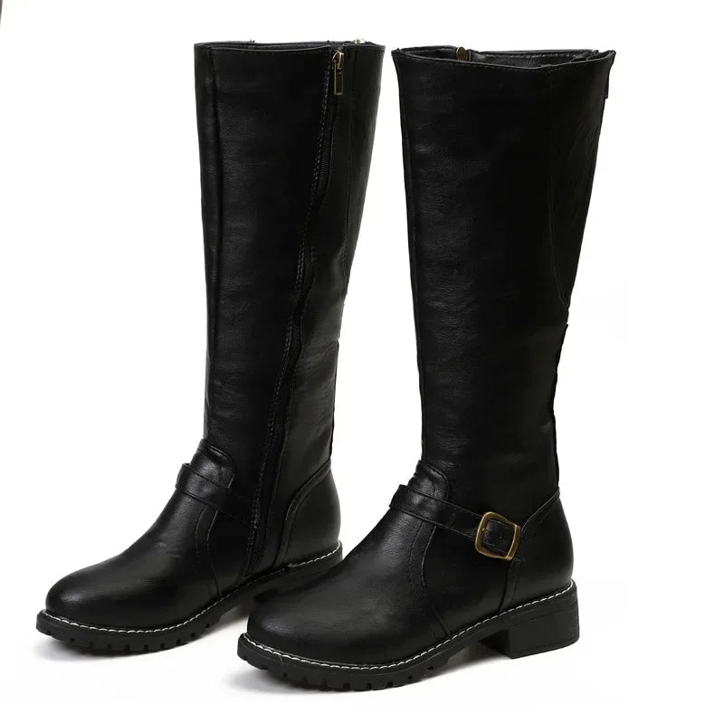 Women's High- Biker Boots Comfortable Edgy Style - VibreMode