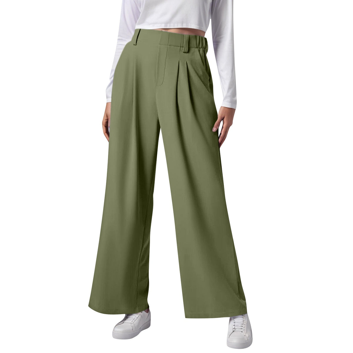 Comfortable Fit Wide Leg Pants