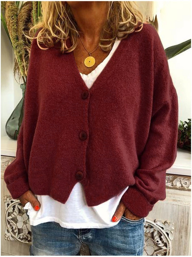 Cozy Women's Knit Sweater Cardigan